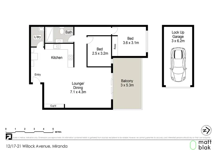 Floorplan of Homely apartment listing, 12/17-21 Willock Avenue, Miranda NSW 2228