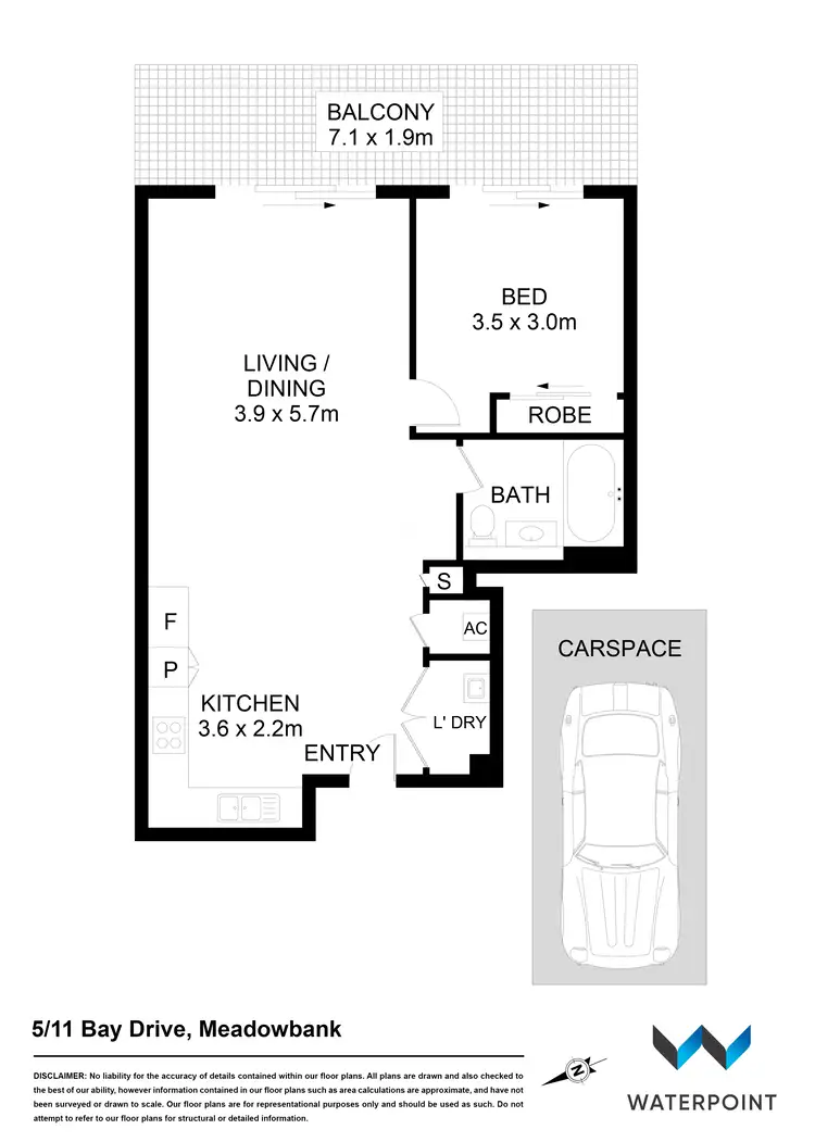 Floorplan of Homely apartment listing, 5/11 Bay Drive, Meadowbank NSW 2114