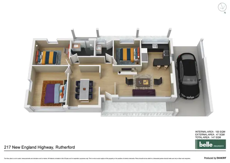 Floorplan of Homely house listing, 217 New England Highway, Rutherford NSW 2320