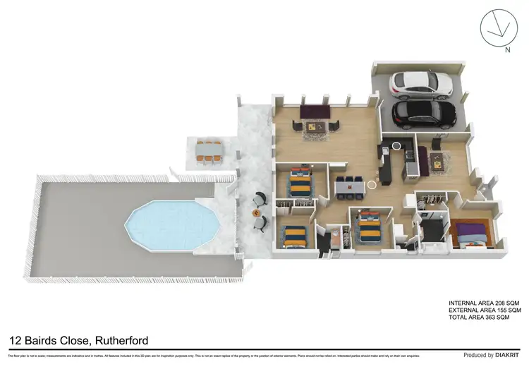Floorplan of Homely house listing, 12 Bairds Close, Rutherford NSW 2320
