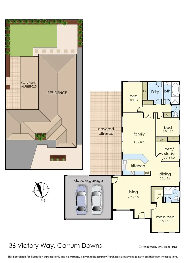 Floorplan of Homely house listing, 36 Victory Way, Carrum Downs VIC 3201