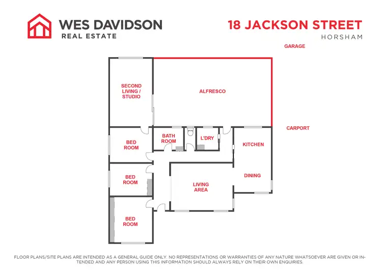 Floorplan of Homely house listing, 18 Jackson Street, Horsham VIC 3400