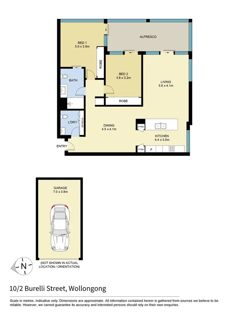 Floorplan of Homely apartment listing, 10/2 Burelli Street, Wollongong NSW 2500