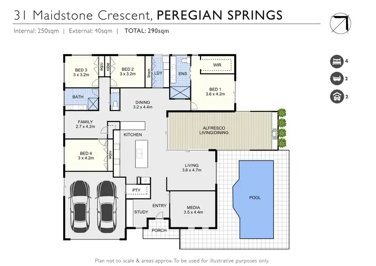 Floorplan of Homely house listing, 31 Maidstone Crescent, Peregian Springs QLD 4573