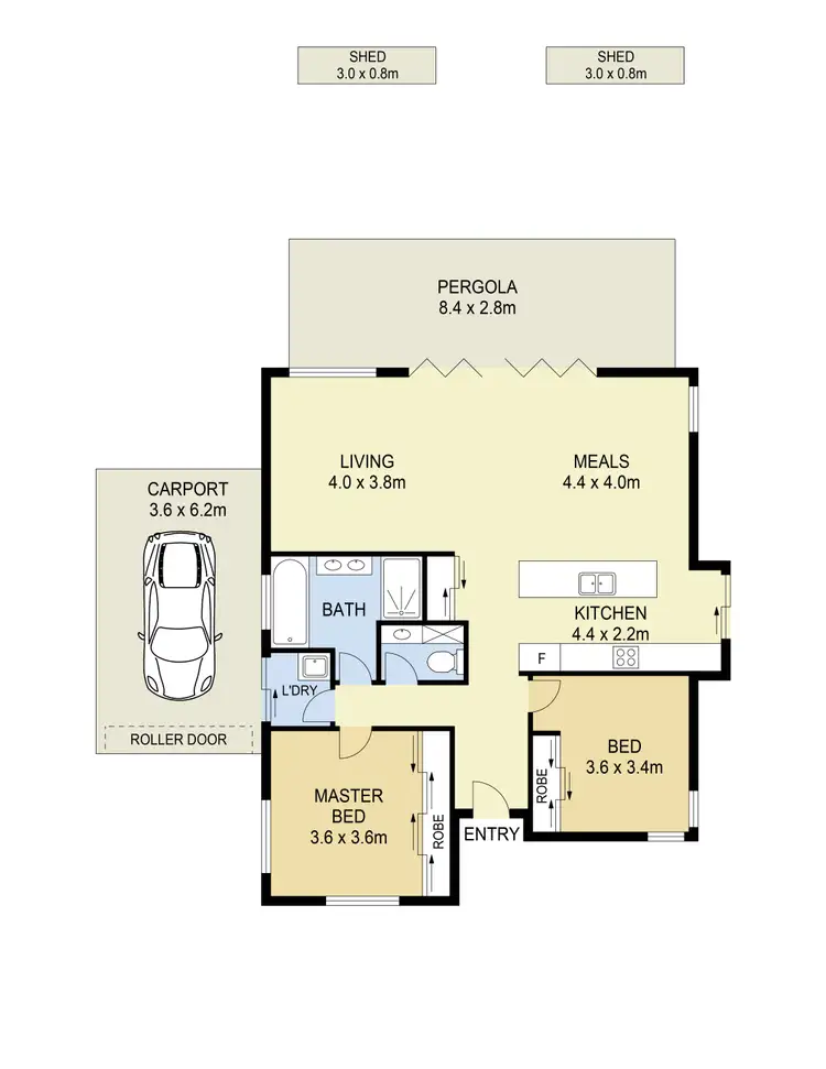 Floorplan of Homely house listing, 7 Buvelot Crescent, Caroline Springs VIC 3023