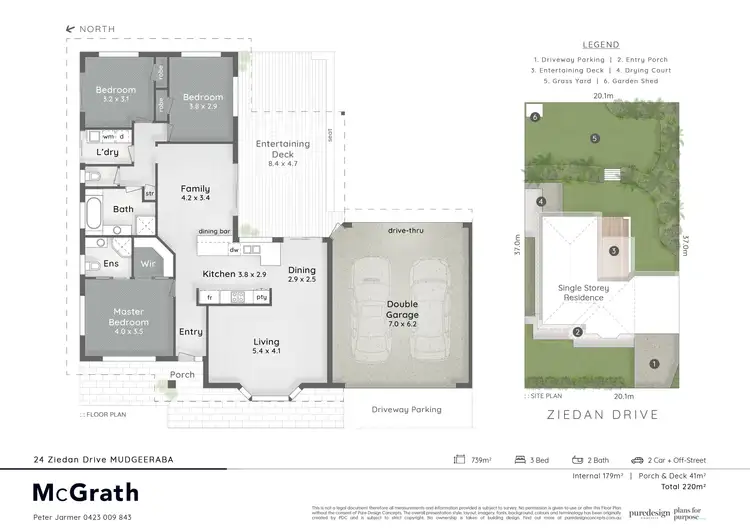 Floorplan of Homely house listing, 24 Ziedan Drive, Mudgeeraba QLD 4213