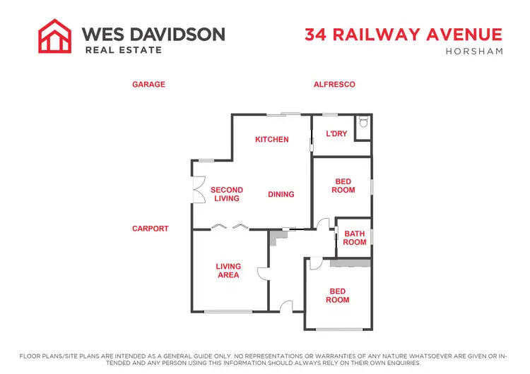 Floorplan of Homely house listing, 34 Railway Avenue, Horsham VIC 3400