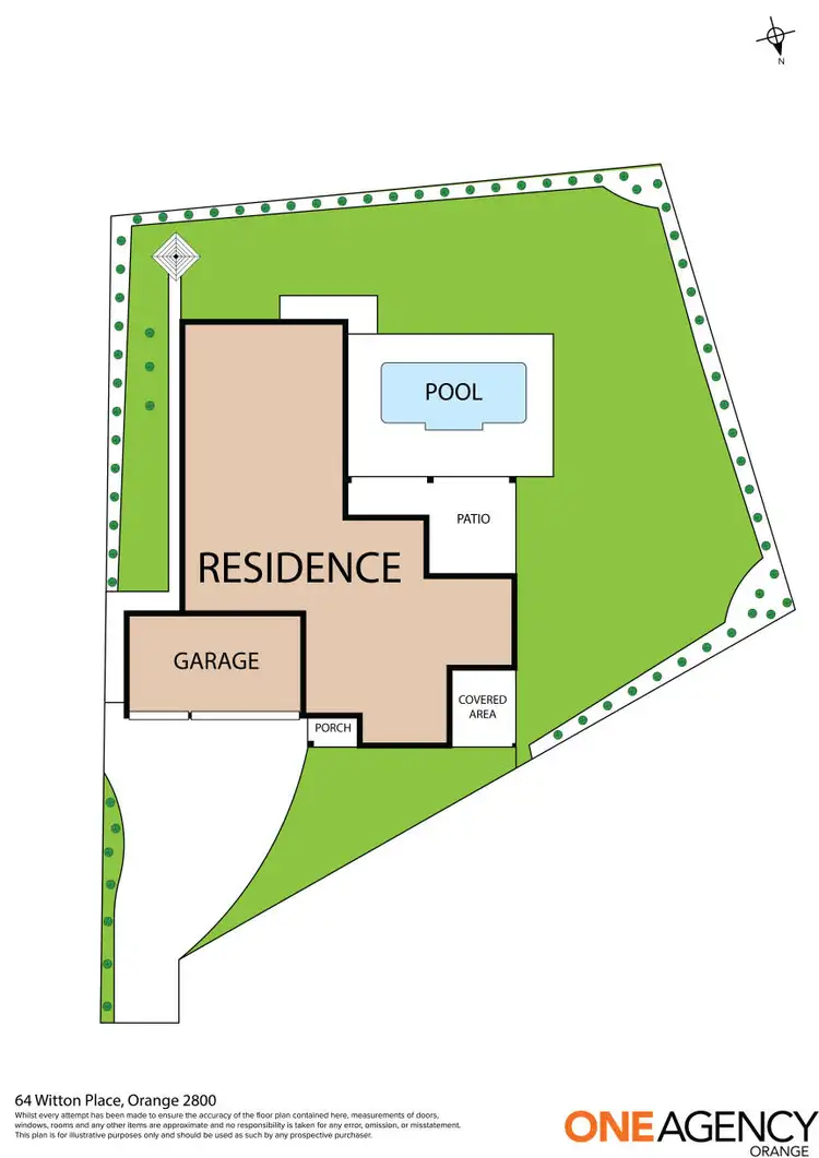 Floorplan of Homely house listing, 64 Witton Place, Orange NSW 2800
