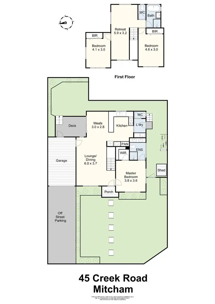 Floorplan of Homely townhouse listing, 45 Creek Road, Mitcham VIC 3132