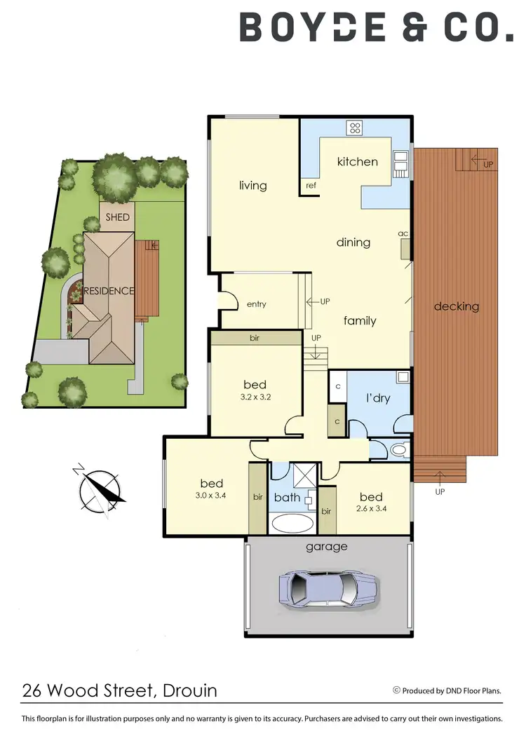 Floorplan of Homely house listing, 26 Wood Street, Drouin VIC 3818