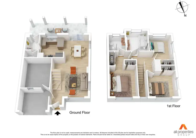 Floorplan of Homely townhouse listing, 51/83 Persse Road, Runcorn QLD 4113