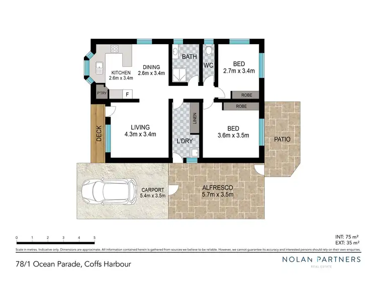Floorplan of Homely villa listing, 78/1 Ocean Parade, Coffs Harbour NSW 2450
