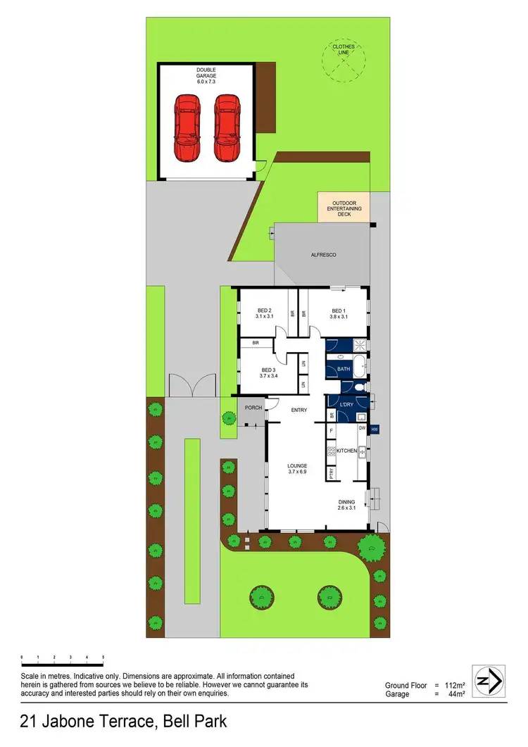 Floorplan of Homely house listing, 21 Jabone Terrace, Bell Park VIC 3215