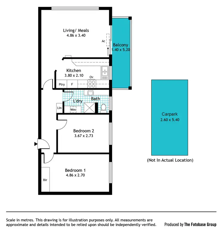 Floorplan of Homely unit listing, 5/8 Renwick Street, West Beach SA 5024