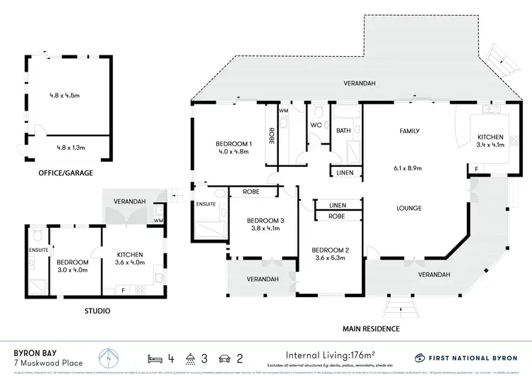 Floorplan of Homely house listing, 7 Muskwood Place, Bangalow NSW 2479