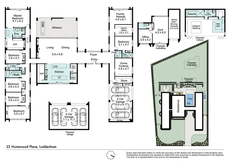 Floorplan of Homely house listing, 22 Humewood Place, Luddenham NSW 2745