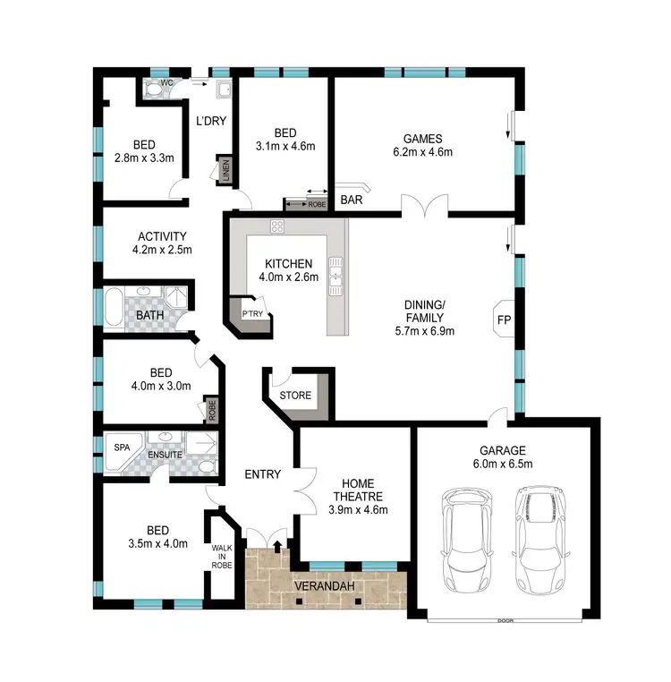 Floorplan of Homely house listing, 25 Perendale Loop, Eaton WA 6232