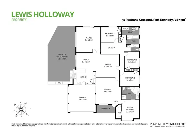 Floorplan of Homely house listing, 51 Pastrana Crescent, Port Kennedy WA 6172