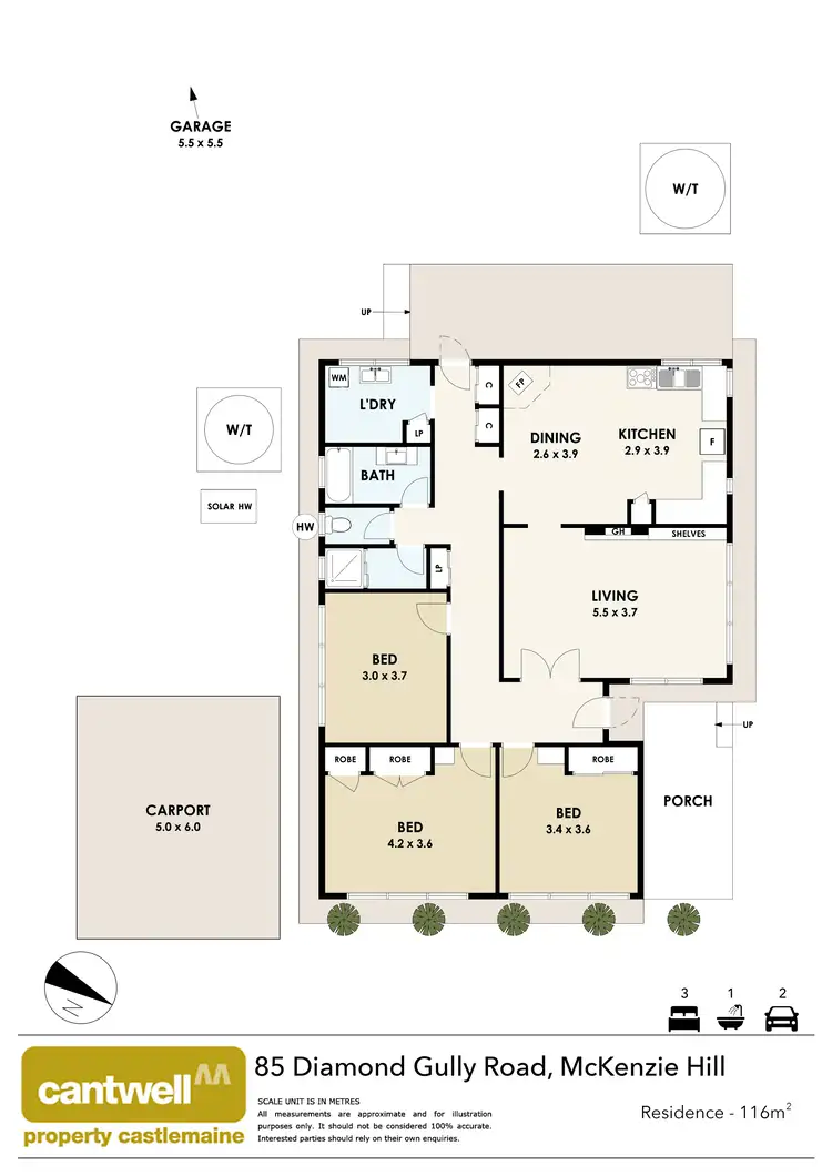 Floorplan of Homely house listing, 85 Diamond Gully Road, Mckenzie Hill VIC 3451