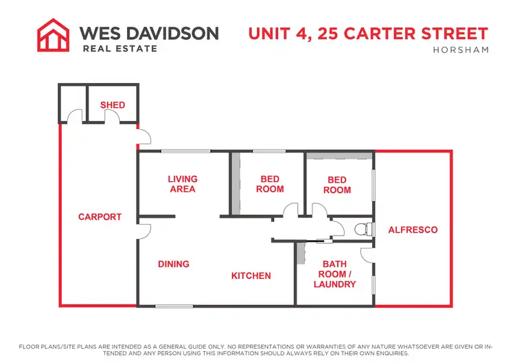 Floorplan of Homely unit listing, 4/25 Carter Street, Horsham VIC 3400
