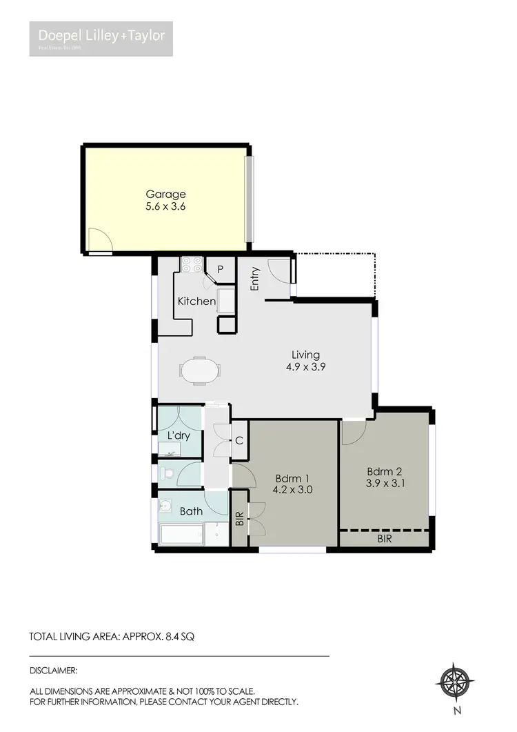 Floorplan of Homely townhouse listing, 1/1133 Grevillea Road, Wendouree VIC 3355