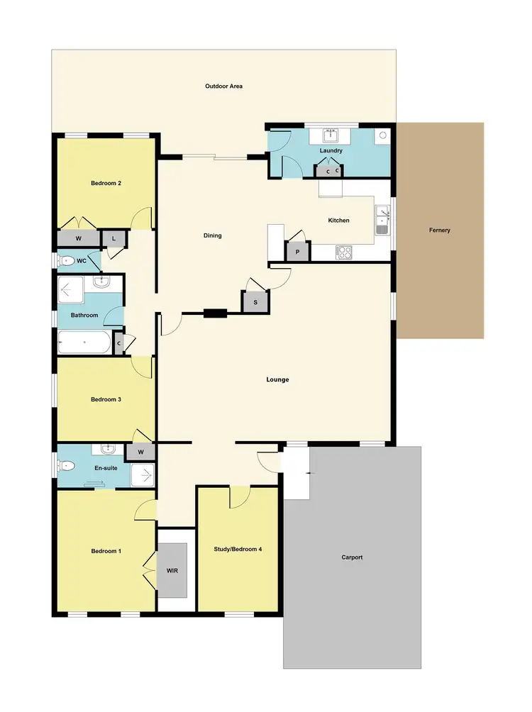 Floorplan of Homely house listing, 14 Elgin Road, Maryborough VIC 3465