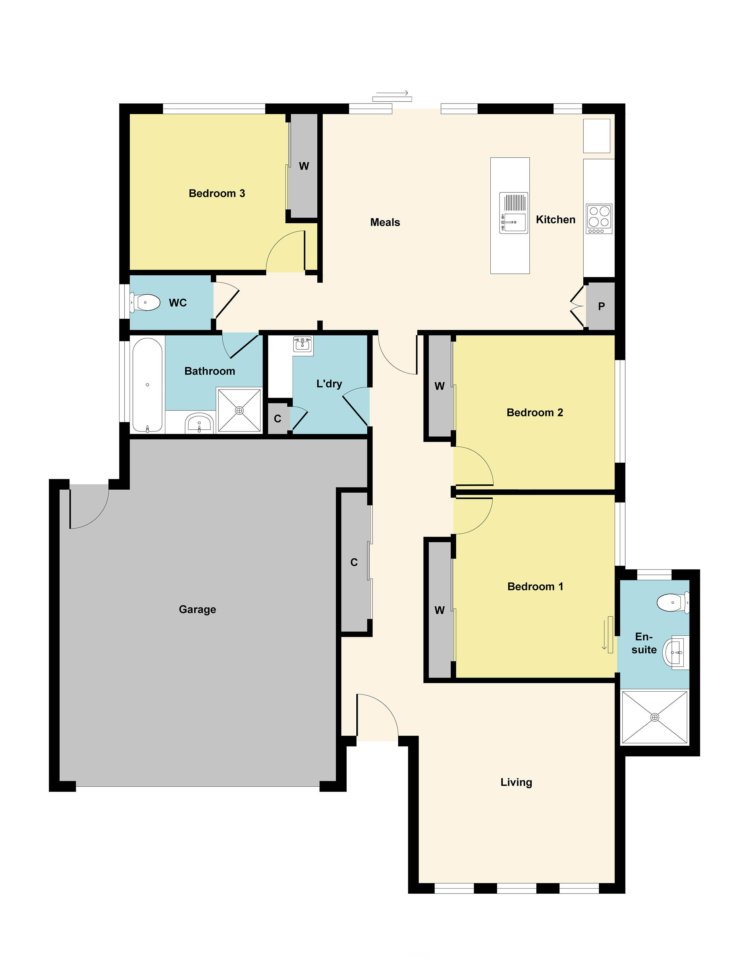 Floorplan of Homely unit listing, 5/2A Wainwright Street, Golden Point VIC 3350