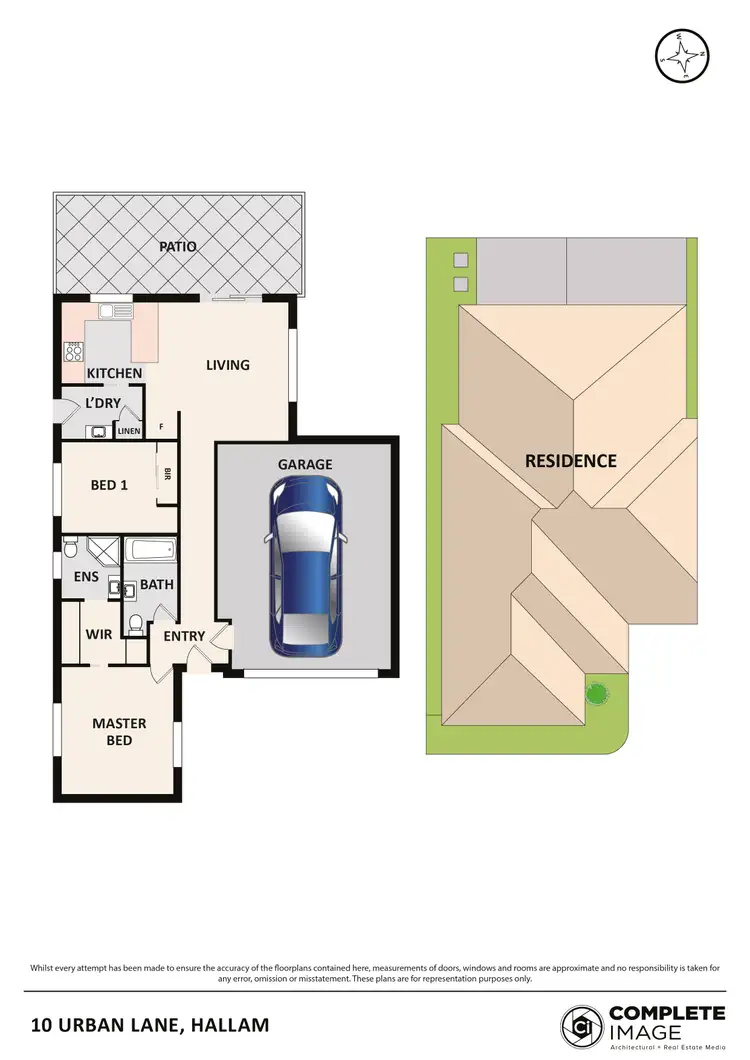 Floorplan of Homely house listing, 10 Urban Lane, Hallam VIC 3803