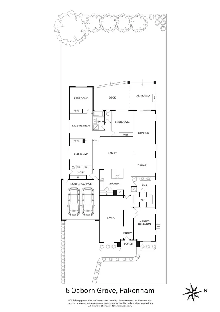 Floorplan of Homely house listing, 5 Osborn Grove, Pakenham VIC 3810