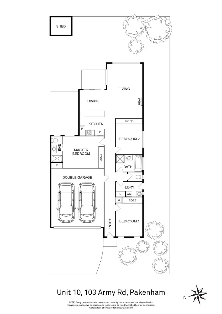 Floorplan of Homely unit listing, 10/103 Army Road, Pakenham VIC 3810