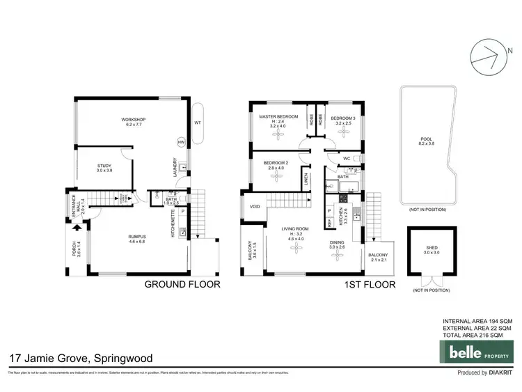 Floorplan of Homely house listing, 17 Jamie Grove, Springwood QLD 4127