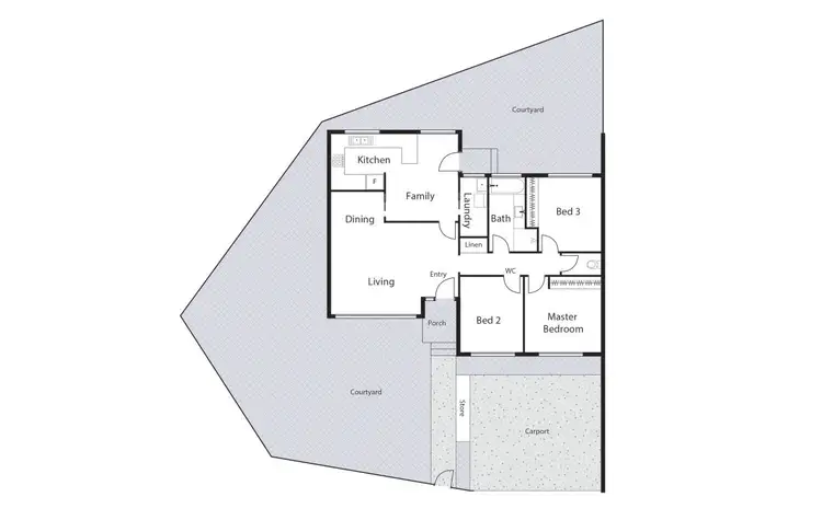 Floorplan of Homely house listing, 1 O'Dea Place, Holt ACT 2615