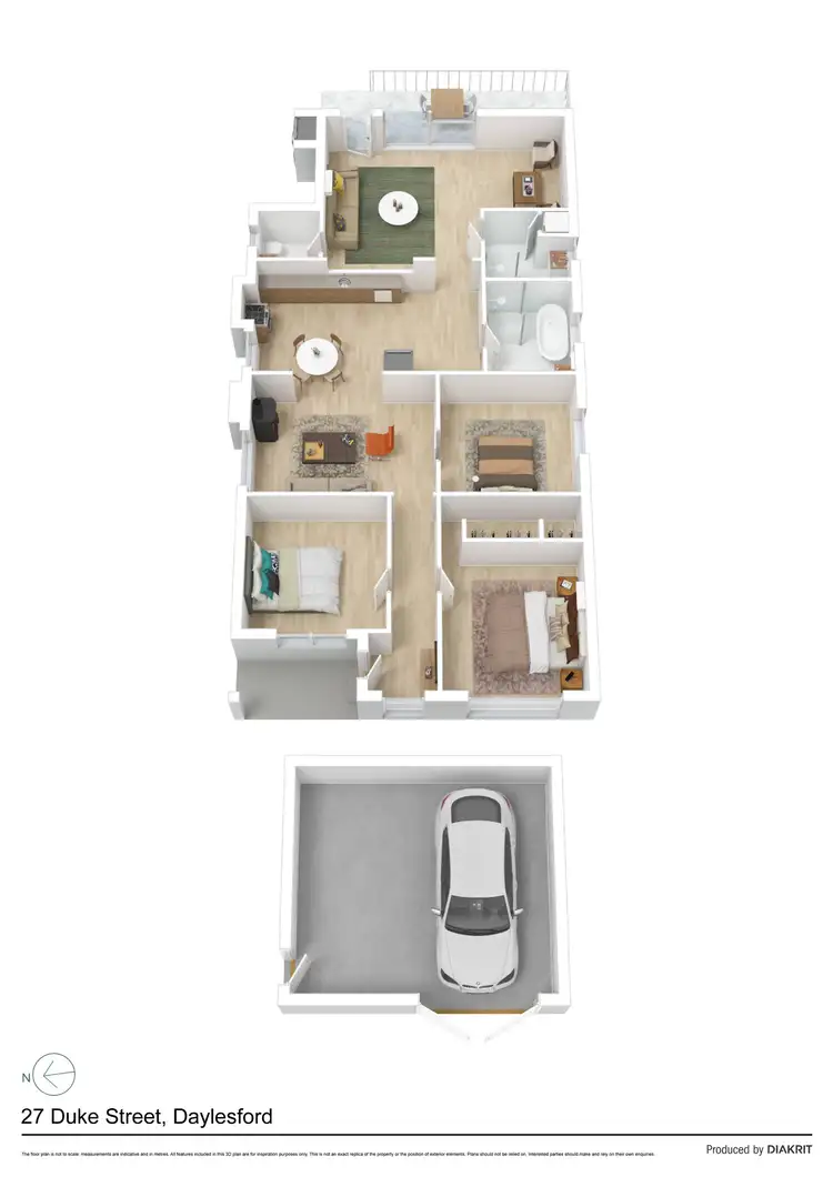 Floorplan of Homely house listing, 27 Duke Street, Daylesford VIC 3460