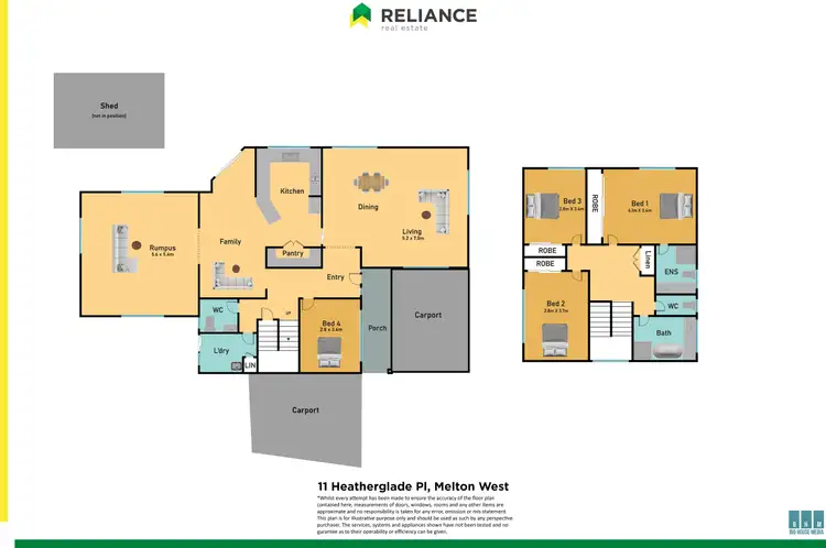 Floorplan of Homely house listing, 11 Heatherglade Place, Melton West VIC 3337