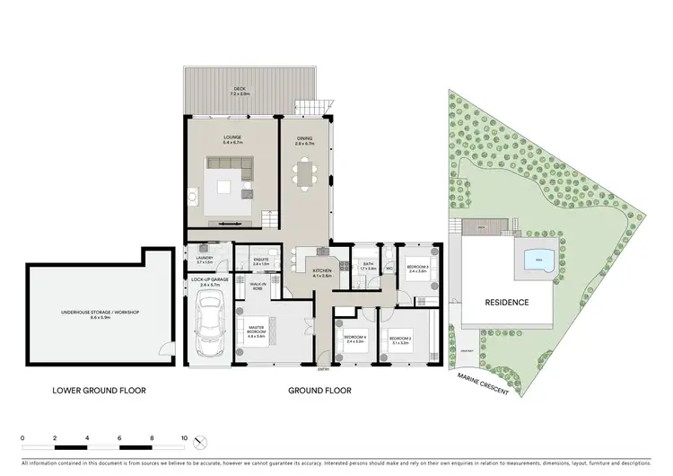 Floorplan of Homely house listing, 6 Marine Crescent, Hornsby Heights NSW 2077