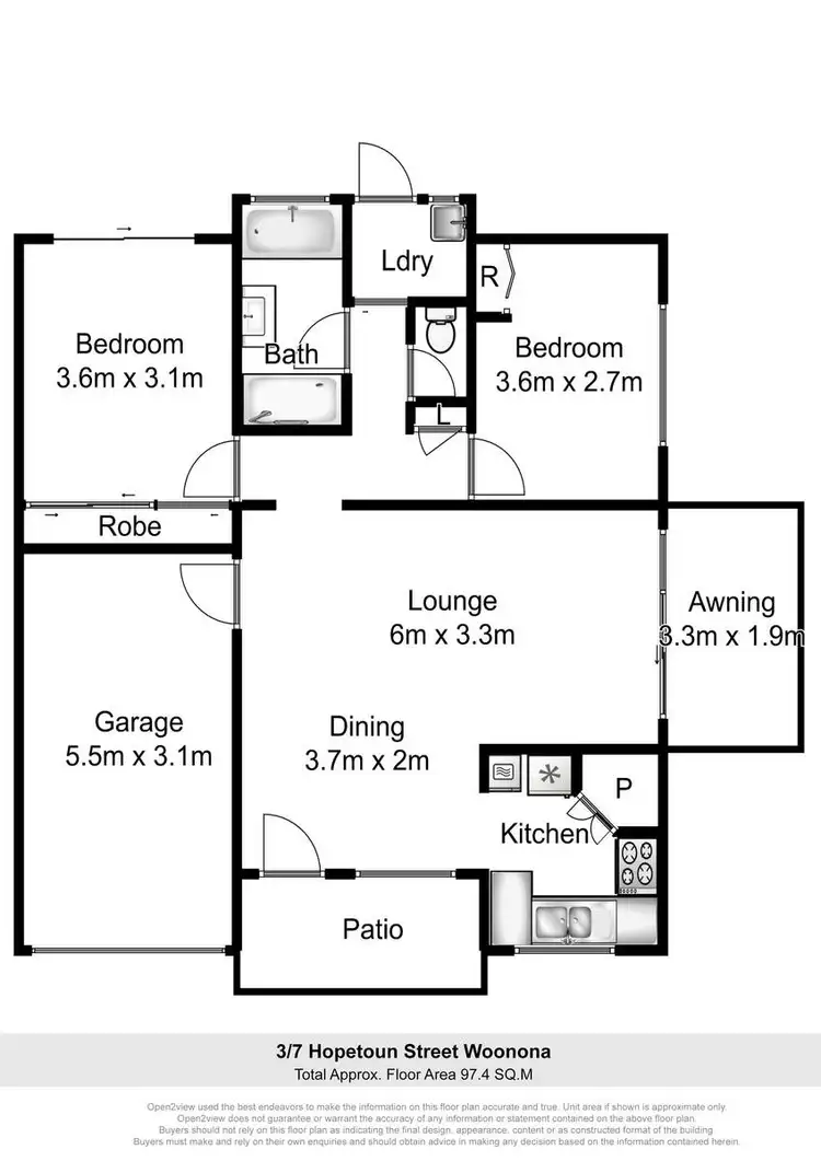 Floorplan of Homely villa listing, 3/7 Hopetoun Street, Woonona NSW 2517