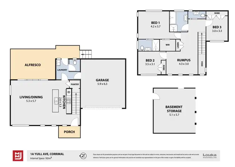 Floorplan of Homely house listing, 1A Yuill Avenue, Corrimal NSW 2518