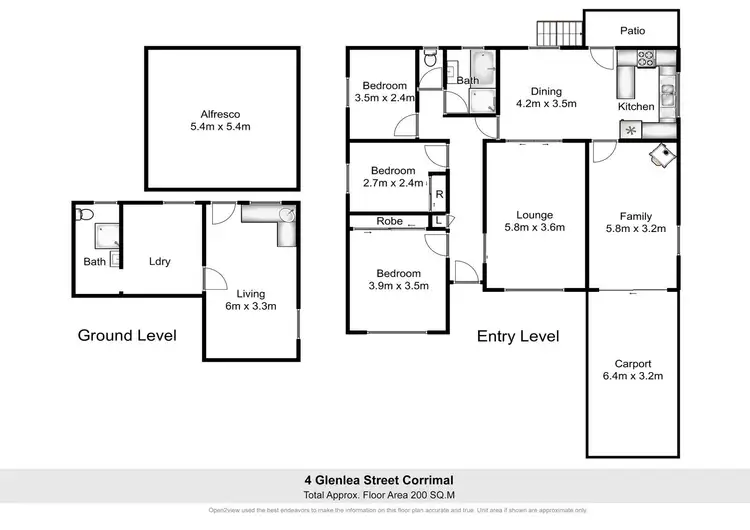 Floorplan of Homely house listing, 4 Glenlea Street, Corrimal NSW 2518