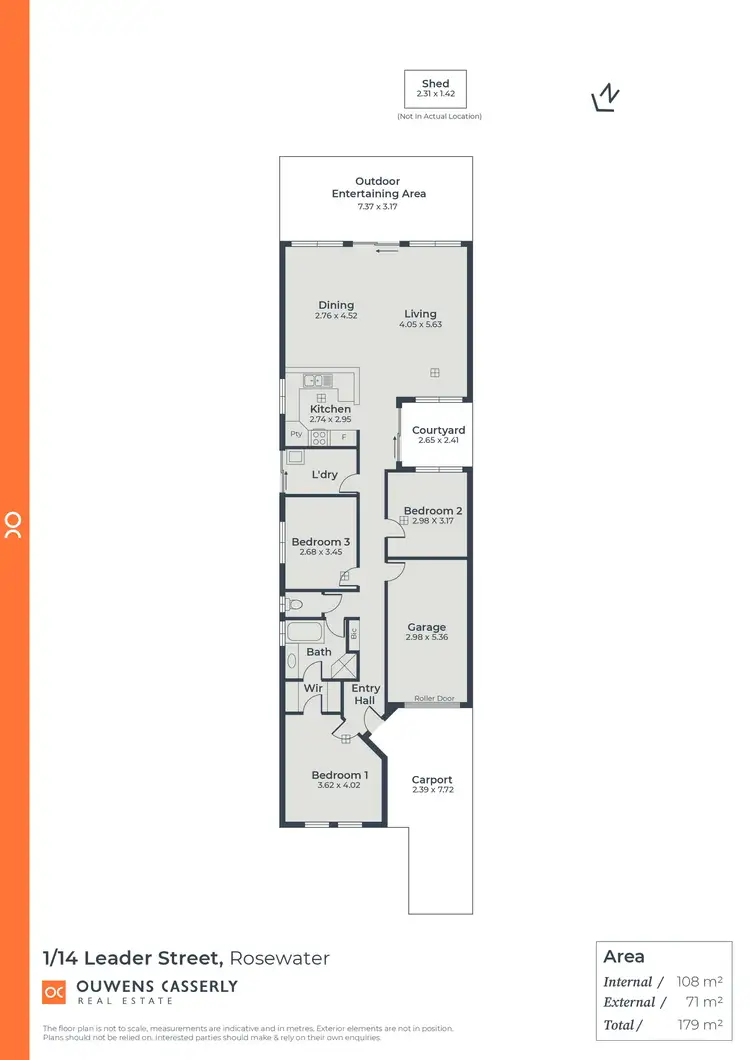 Floorplan of Homely house listing, 1/14 Leader Street, Rosewater SA 5013