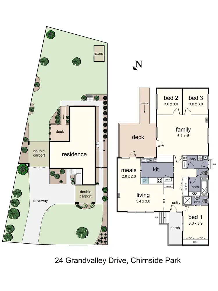 Floorplan of Homely house listing, 24 Grandvalley Drive, Chirnside Park VIC 3116