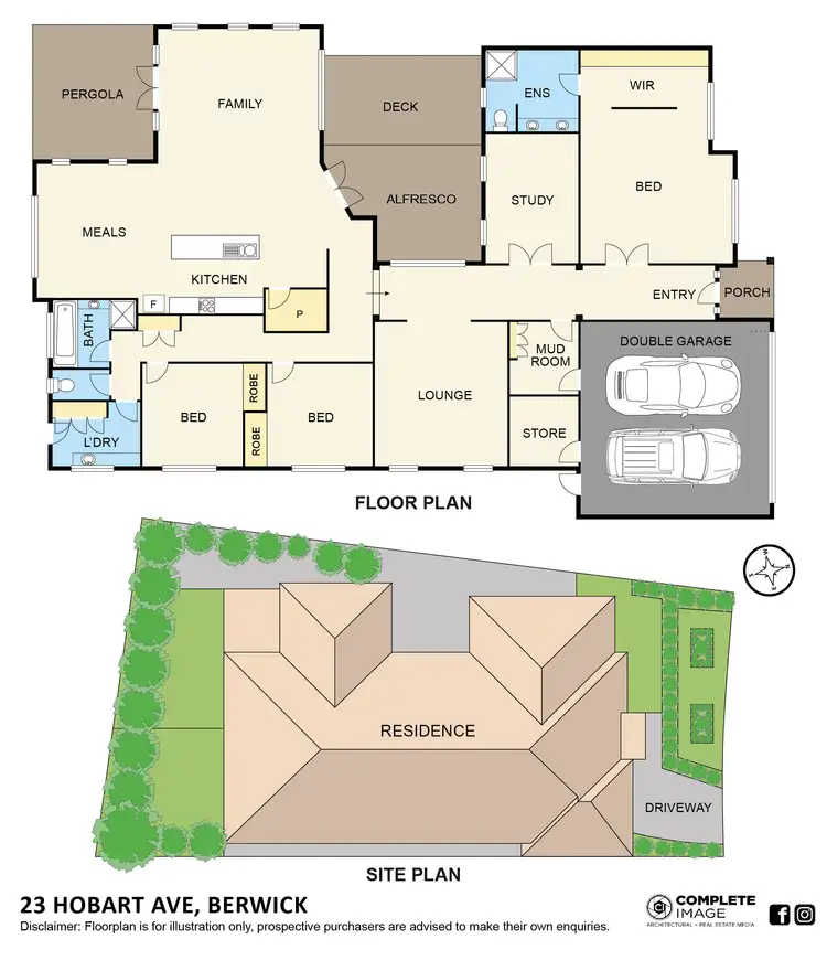 Floorplan of Homely house listing, 23 Hobart Avenue, Berwick VIC 3806