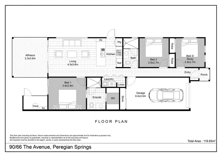 Floorplan of Homely house listing, 90/66 The Avenue, Peregian Springs QLD 4573