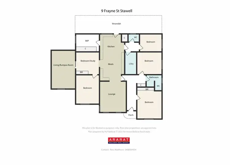 Floorplan of Homely house listing, 9 Frayne Street, Stawell VIC 3380