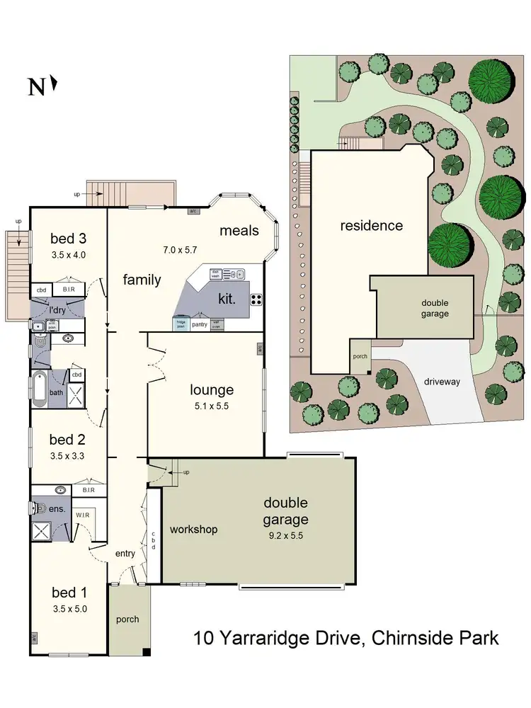 Floorplan of Homely house listing, 10 Yarraridge Drive, Chirnside Park VIC 3116