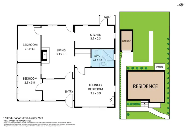 Floorplan of Homely house listing, 12 Breckenridge Street, Forster NSW 2428