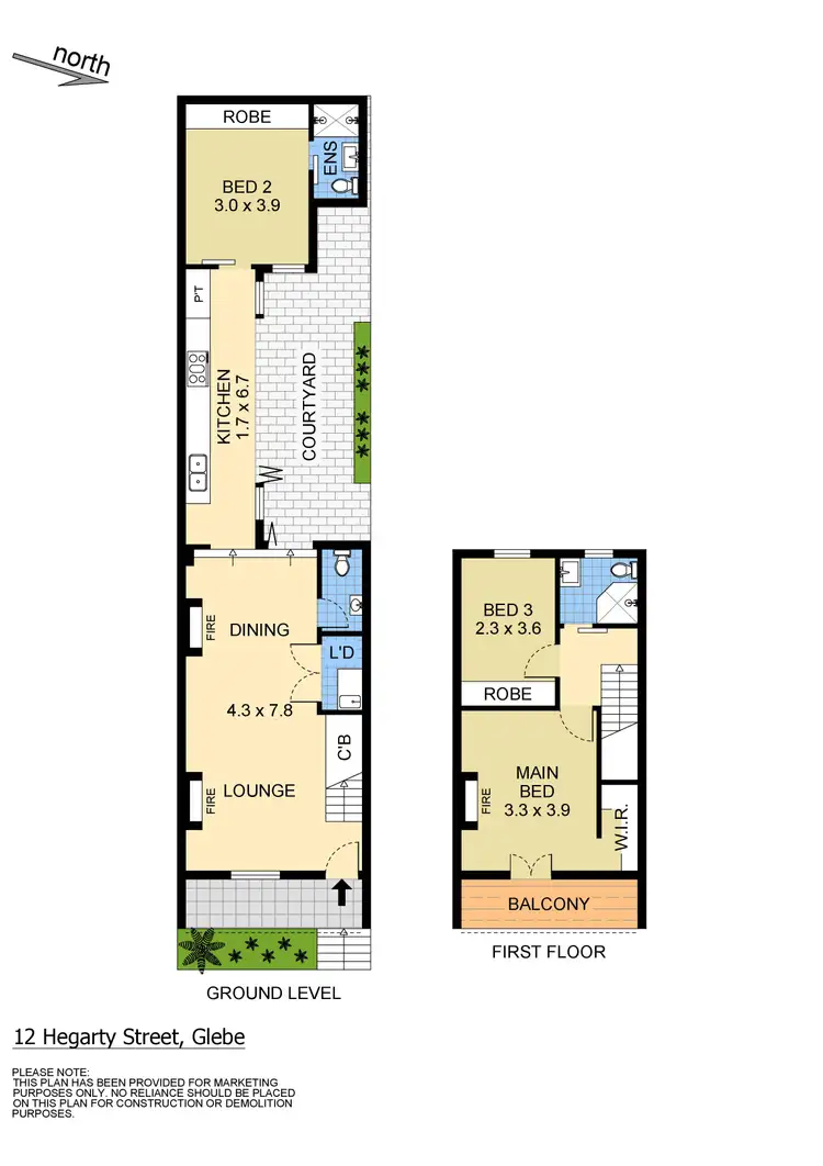 Floorplan of Homely house listing, 12 Hegarty Street, Glebe NSW 2037