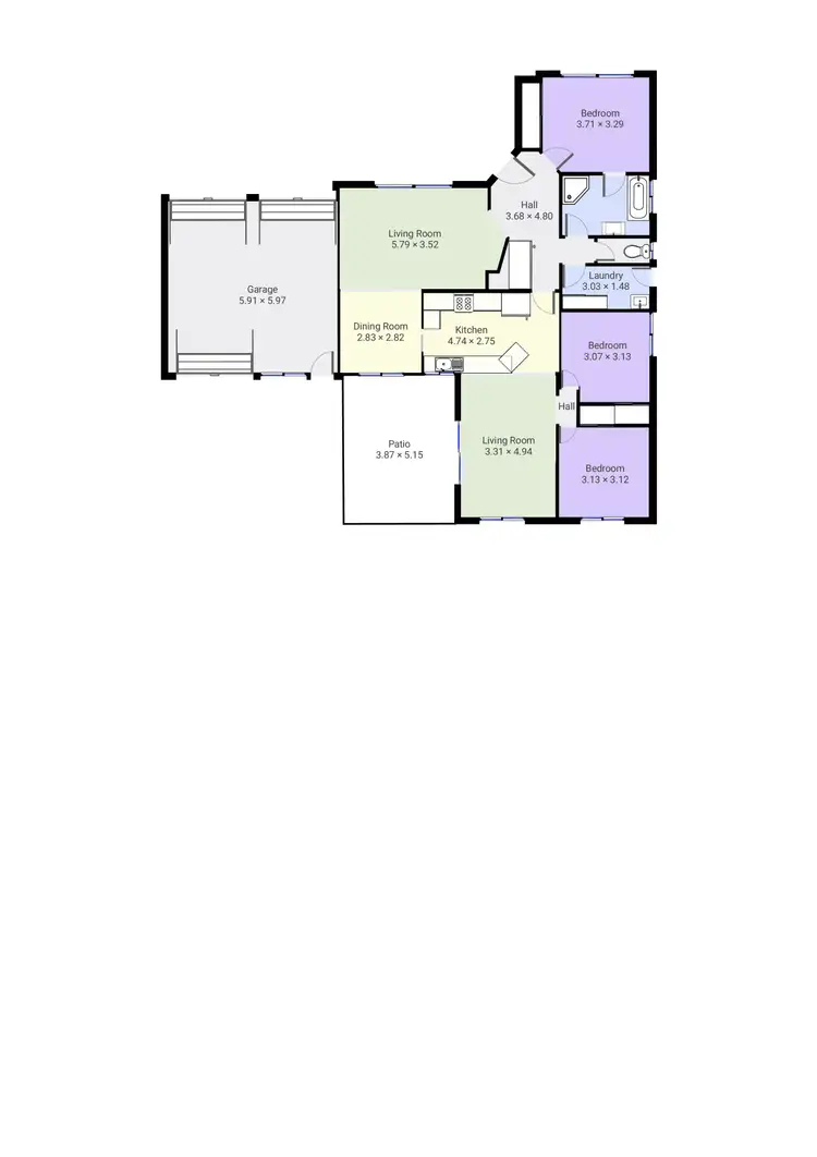 Floorplan of Homely house listing, 1 Quail Court, Wodonga VIC 3690