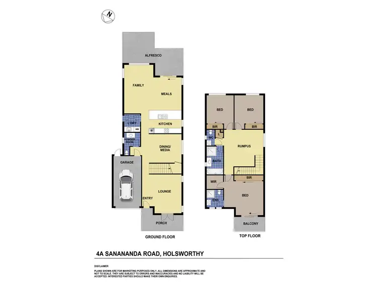 Floorplan of Homely semi-detached listing, 4A Sanananda Road, Holsworthy NSW 2173