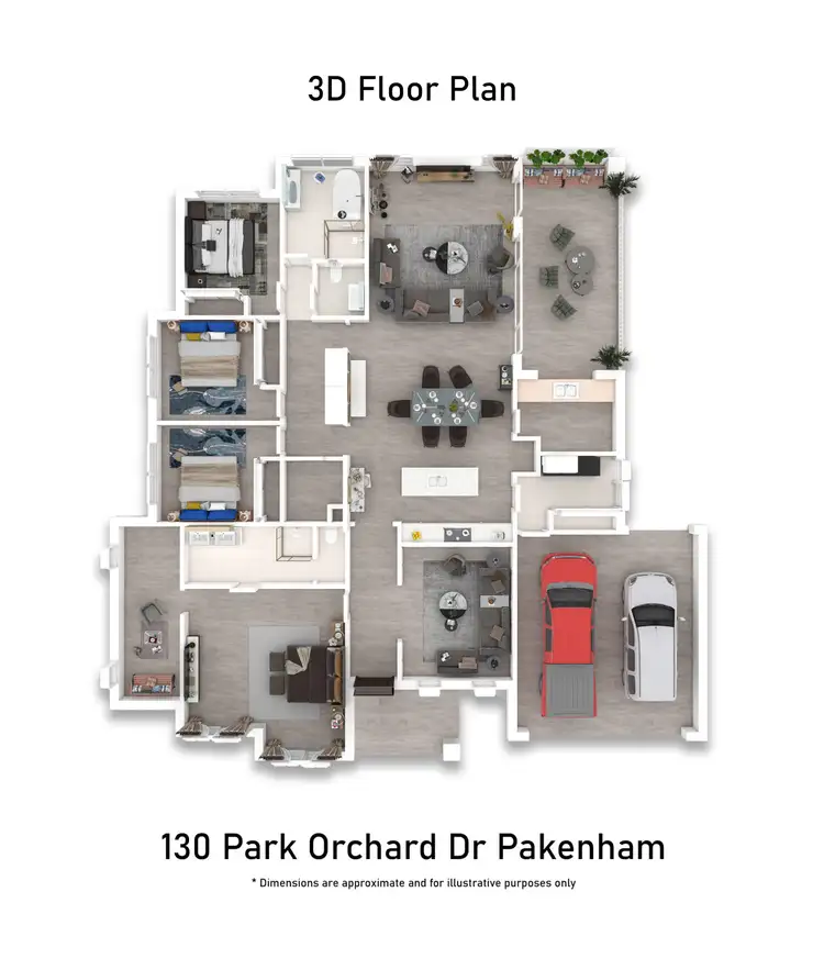 Floorplan of Homely house listing, 130 Park Orchard Drive, Pakenham VIC 3810