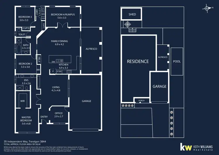 Floorplan of Homely house listing, 35 Independent Way, Traralgon VIC 3844